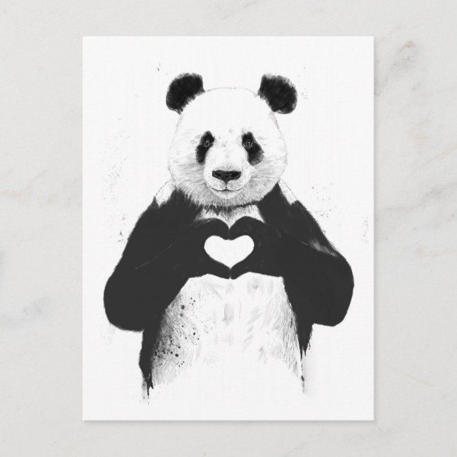 Liebe ist alles was man braucht postkarte (Vorderseite)