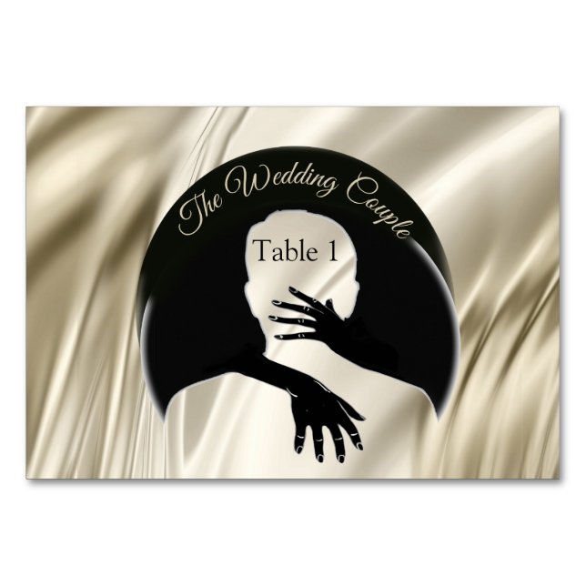 Liebe ist Alles, was Table Cards enthält Tischnummer (Vorderseite)