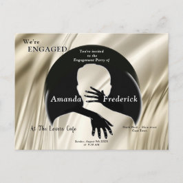 Liebe ist Alles, was Verlobung gibt Einladungspostkarte