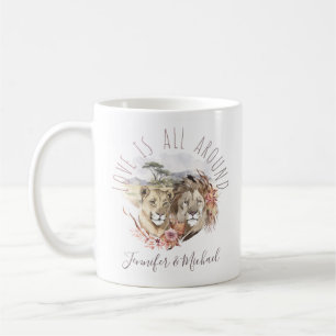 Liebe ist Allround Lions mit Namen Kaffeetasse