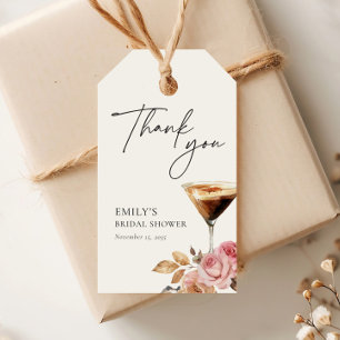 Liebe ist am Brodeln Elegante Bridal Shower Geschenkanhänger