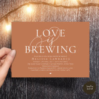 Liebe ist am Brodeln Elegante Schriftzug Brautpart
