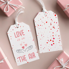 Liebe ist am Valentinstag Geschenkanhänger