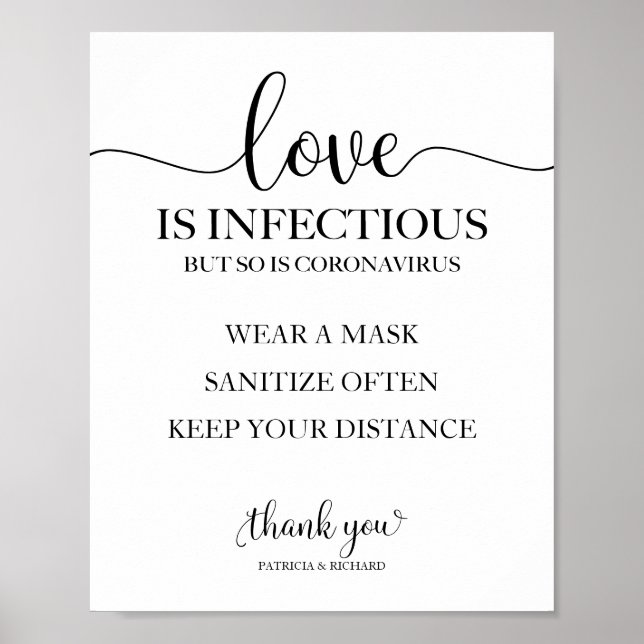 Liebe ist ansteckend, aber dasselbe gilt für das N Poster (Vorne)