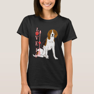 Liebe ist Beagle Hund Niedlich Hunde Paw Print Lie T-Shirt