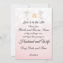 Liebe ist bei der Hochzeit Einladung
