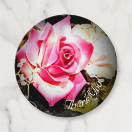 Liebe ist bei Hochzeiten der Rose Bloom Geschenkanhänger