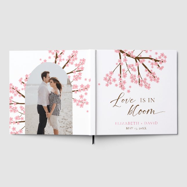 Liebe ist bei Hochzeiten von Blumenzwiebeln Gästebuch (Voll)