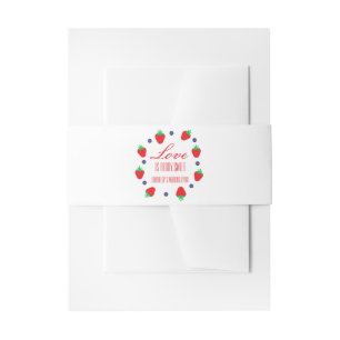 Liebe ist Berry Sweet Fruit Brautparty Einladungsbanderole