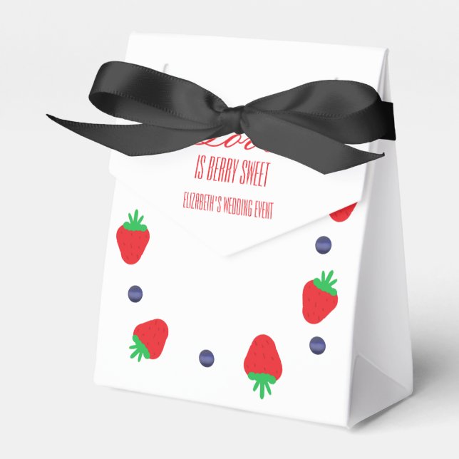 Liebe ist Berry Sweet Fruit Brautparty Geschenkschachtel (Vorderseite)