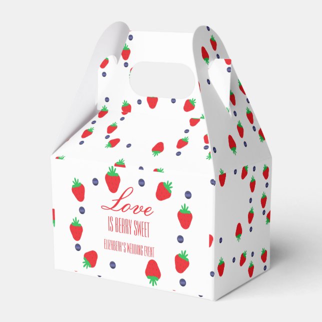 Liebe ist Berry Sweet Fruit Brautparty Geschenkschachtel (Vorderseite)