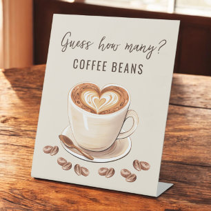 Liebe ist Bierratten wie viele Kaffeebohnen Sockelschild