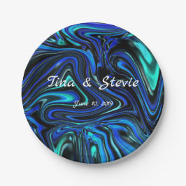 Liebe ist blau pappteller