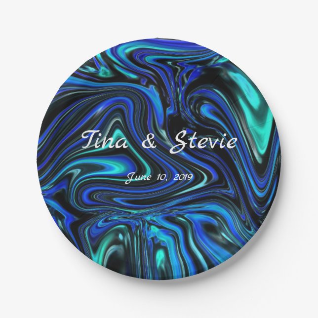 Liebe ist blau pappteller (Vorderseite)