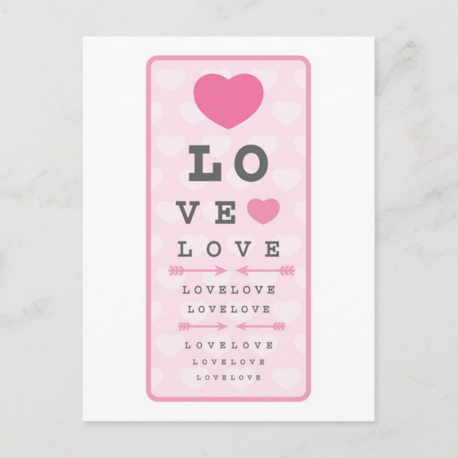 Liebe ist Blind Postkarte (Vorderseite)