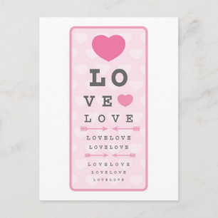 Liebe ist Blind Postkarte