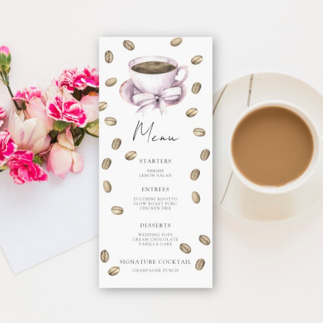 Liebe ist Brauen Brautparty Menü Menükarte (Von Creator hochgeladen)