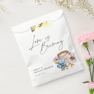 Liebe ist Brauen Florale Hochzeitsdusche Geschenktütchen