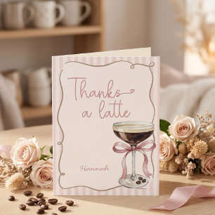 Liebe ist Brauen Kaffee Junggesellinnen-Abschied D Dankeskarte
