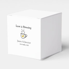 Liebe ist Brauen Kaffee Tasse Gold Herznamen Geschenkschachtel