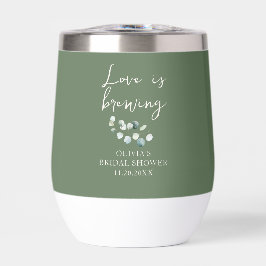 Liebe ist Brauende Hochzeitsdusche für die Braut