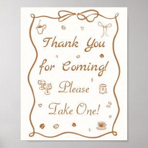 Liebe ist Brauender Kaffee Brautparty Geschenk Poster