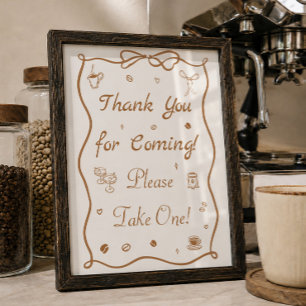 Liebe ist Brauender Kaffee Brautparty Geschenk Poster