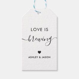 Liebe ist Brechen, Coffee Gift Tag, Kraft Gefallen Geschenkanhänger