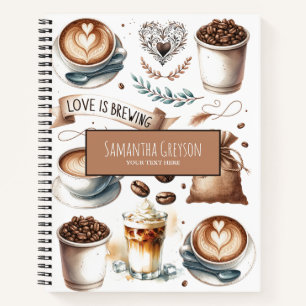 Liebe ist Brechen Kaffee Lover Niedlich Notizbuch