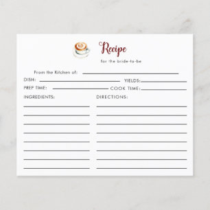 Liebe ist Brewing Brautparty Rezept Card