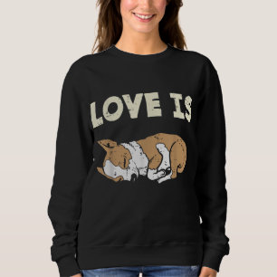 Liebe ist Chihuahua Chiwawa Tier Hund Lover Eigene Sweatshirt