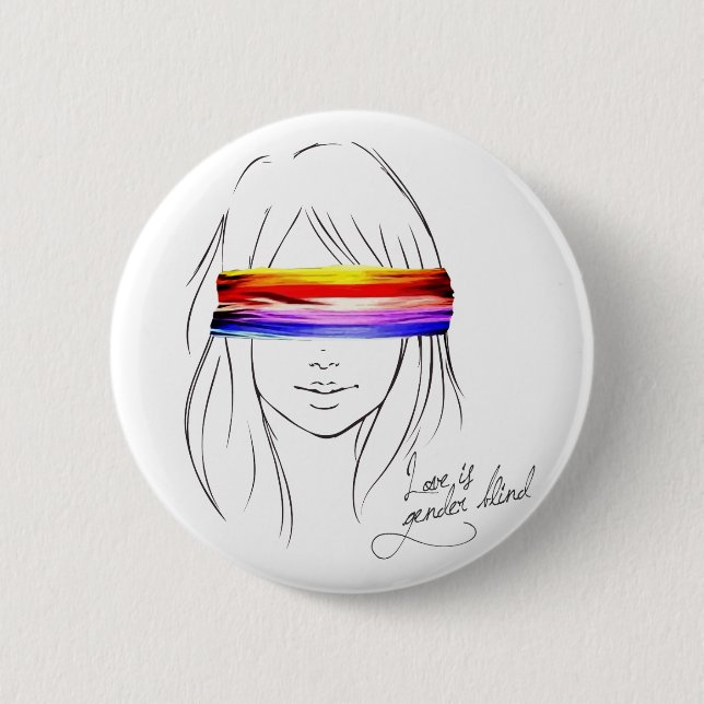 Liebe ist das blinde Geschlecht Button (Vorderseite)