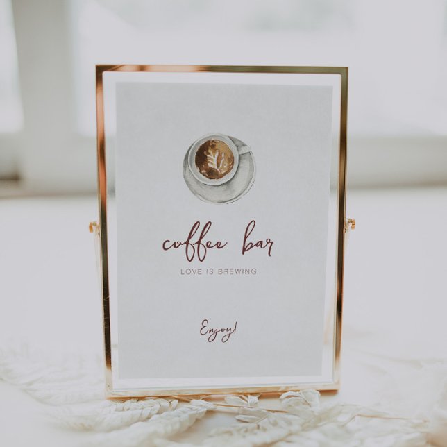 Liebe ist das Brechen Coffee Bar Sign Poster (Von Creator hochgeladen)