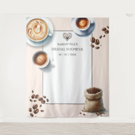 Liebe ist das Brechen Coffee Brautparty Foto Wandteppich