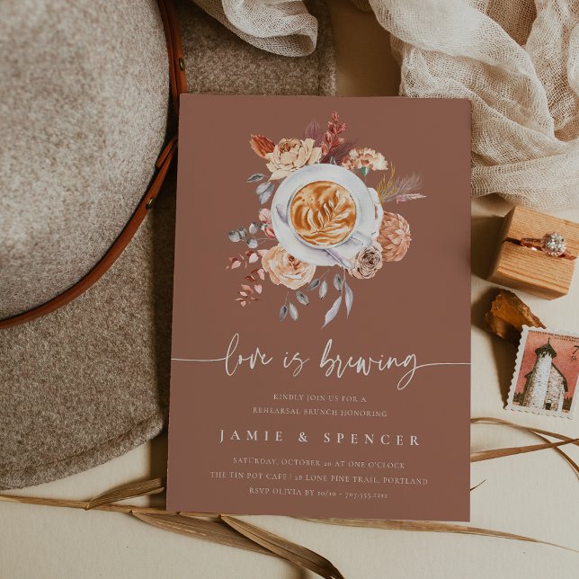 Liebe ist das Brechen Coffee Probe Brunch Einladung (Von Creator hochgeladen)