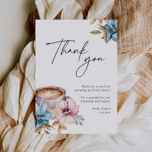 Liebe ist das Brechen von Kaffee Brautparty Dankeskarte