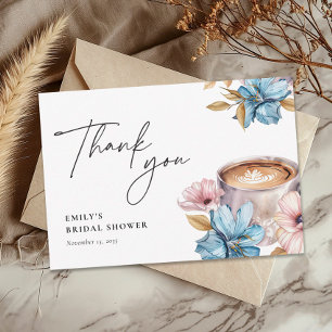 Liebe ist das Brechen von Kaffee Brautparty Dankeskarte