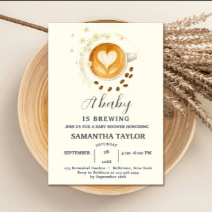 Liebe ist das Brewing Baby Shower Einladung - Kaff