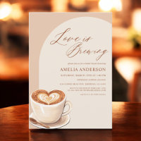 Liebe ist das Brewing Trendy Arch Coffee Brautpart