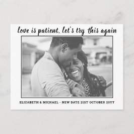 Liebe ist das Datum des Patientenwechsels HAUSHALT Postkarte