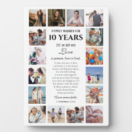 Liebe ist das Meilenstein-Jubiläum-Foto der Patien Fotoplatte