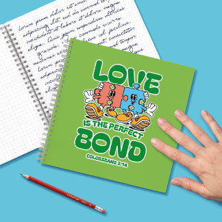Liebe ist das perfekte Band – Kolosser 3:14 Notizbuch
