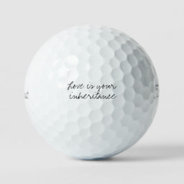 „Liebe ist dein Erbe“ Gedenkgeschenke Golfball