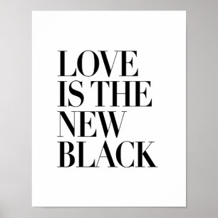LIEBE IST DER NEUE SCHWARZ POSTER