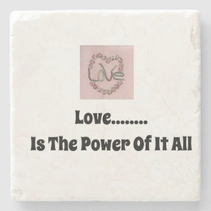 Liebe ist der Power Steinuntersetzer