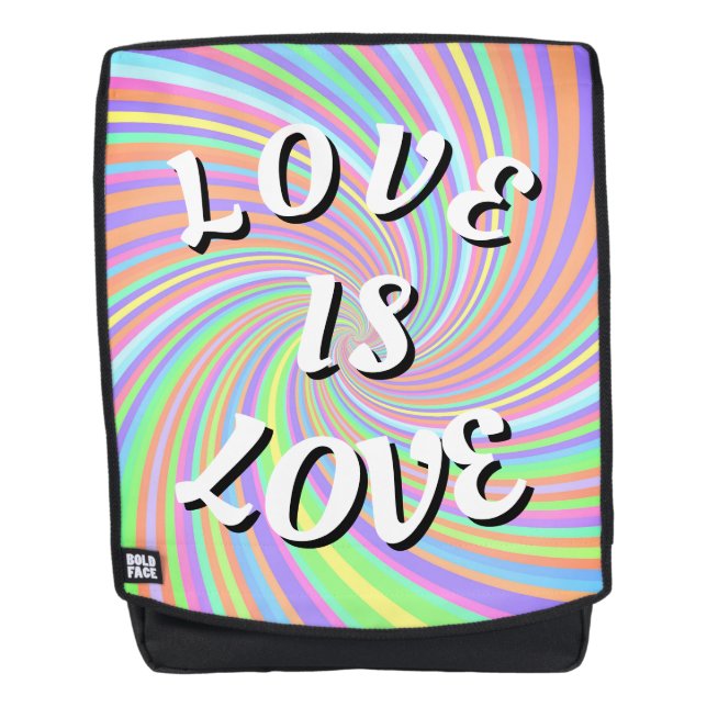 Liebe ist der Rucksack für die Liebe (Vorderseite)