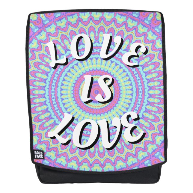 Liebe ist der Rucksack für die Liebe (Vorderseite)