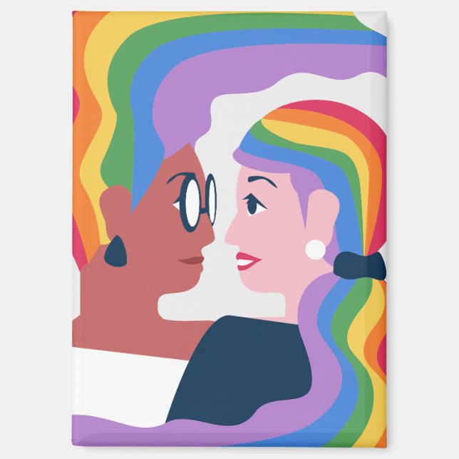 Liebe ist der Valentinstag der Liebe Magnet (Vorderseite)