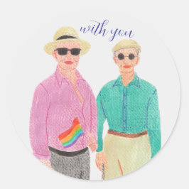 Liebe ist der Valentinstag der Liebe Runder Aufkleber