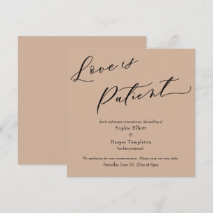 Liebe ist die Almond-Hochzeitskarte des Patienten Einladung